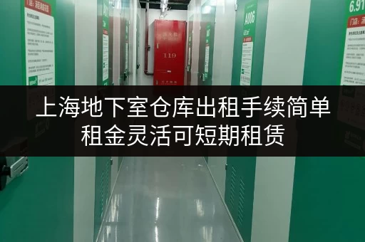 上海地下室仓库出租手续简单租金灵活可短期租赁
