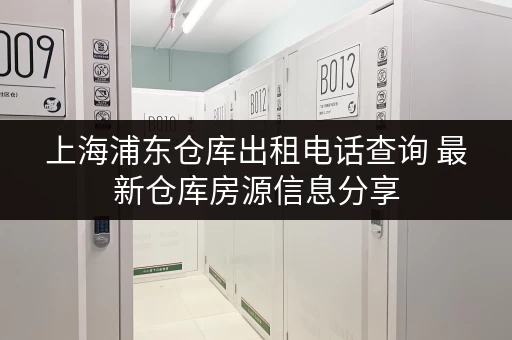上海浦东仓库出租电话查询 最新仓库房源信息分享
