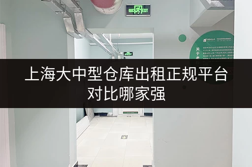 上海大中型仓库出租正规平台对比哪家强