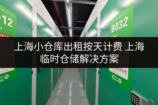 上海小仓库出租按天计费 上海临时仓储解决方案