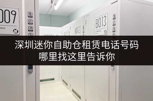 深圳迷你自助仓租赁电话号码哪里找这里告诉你