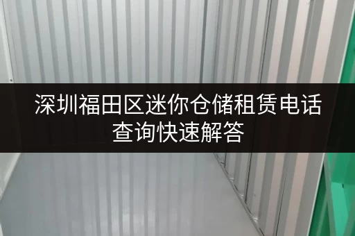 深圳福田区迷你仓储租赁电话查询快速解答