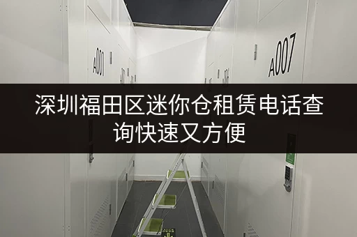 深圳福田区迷你仓租赁电话查询快速又方便