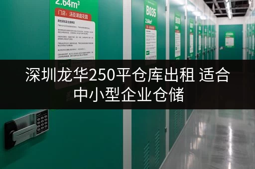 深圳龙华250平仓库出租 适合中小型企业仓储