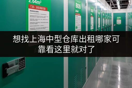 想找上海中型仓库出租哪家可靠看这里就对了