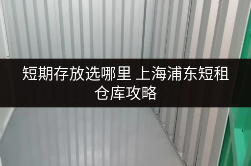 短期存放选哪里 上海浦东短租仓库攻略