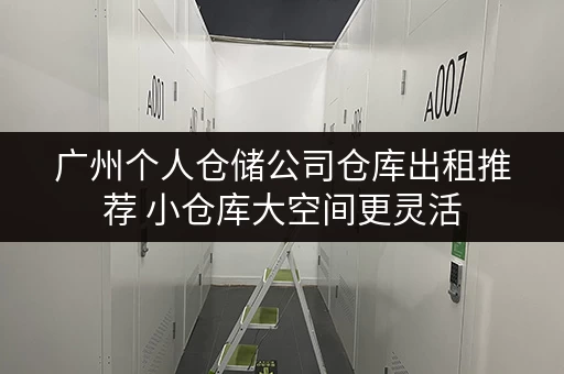 广州个人仓储公司仓库出租推荐 小仓库大空间更灵活
