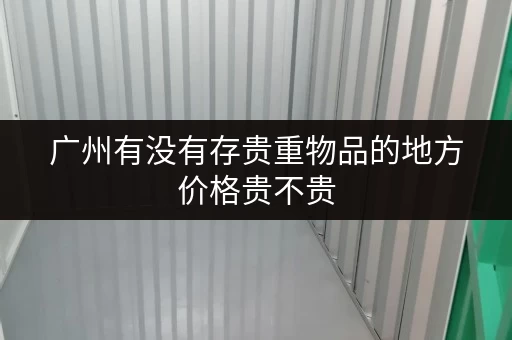 广州有没有存贵重物品的地方价格贵不贵