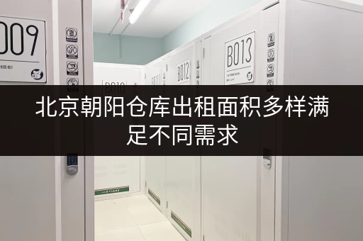 北京朝阳仓库出租面积多样满足不同需求