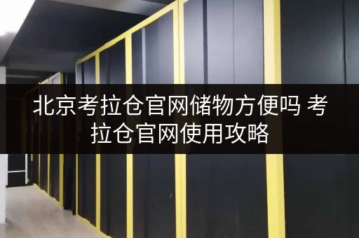北京考拉仓官网储物方便吗 考拉仓官网使用攻略 北京考拉仓官网储物方便吗 考拉仓官网使用攻略