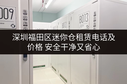 深圳福田区迷你仓租赁电话及价格 安全干净又省心