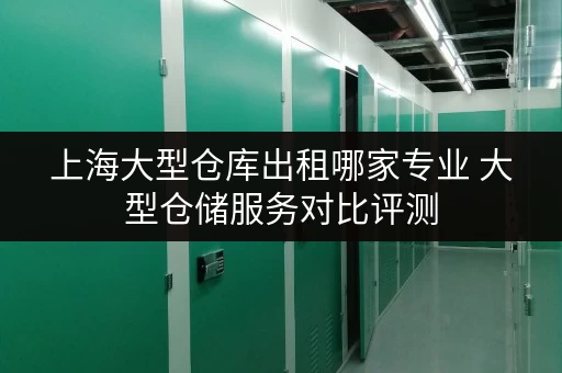 上海大型仓库出租哪家专业 大型仓储服务对比评测