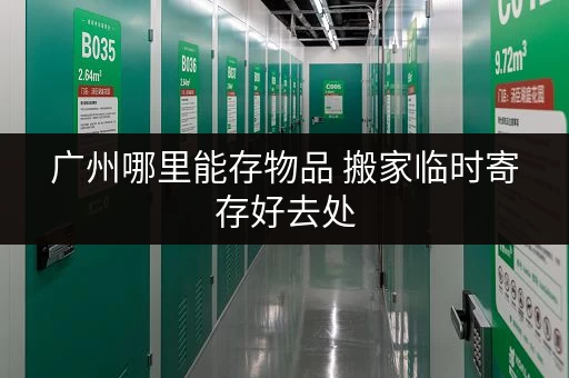 广州哪里能存物品 搬家临时寄存好去处
