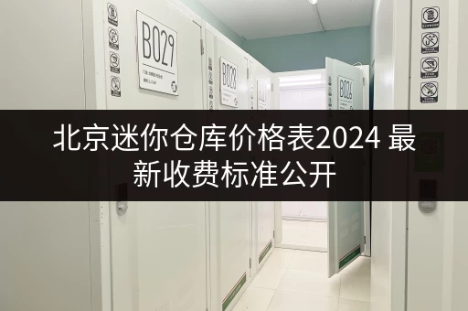 北京迷你仓库价格表2024 最新收费标准公开