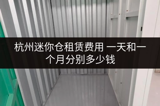 杭州迷你仓租赁费用 一天和一个月分别多少钱