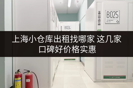 上海小仓库出租找哪家 这几家口碑好价格实惠