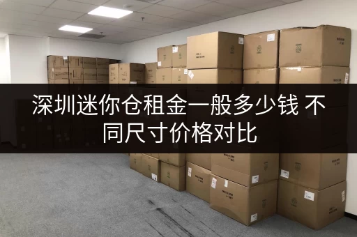 深圳迷你仓租金一般多少钱 不同尺寸价格对比