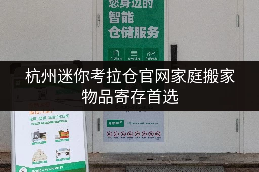 杭州迷你考拉仓官网家庭搬家物品寄存首选