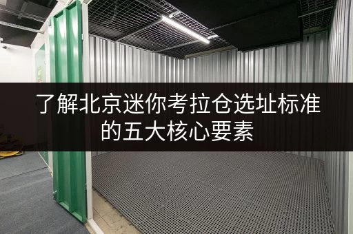 了解北京迷你考拉仓选址标准的五大核心要素
