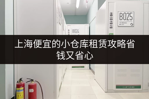 上海便宜的小仓库租赁攻略省钱又省心