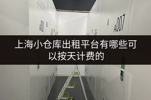 上海小仓库出租平台有哪些可以按天计费的 上海小仓库出租平台有哪些可以按天计费的