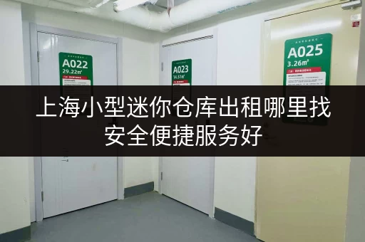 上海小型迷你仓库出租哪里找安全便捷服务好