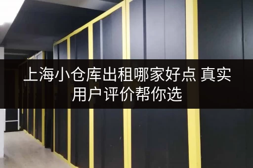 上海小仓库出租哪家好点 真实用户评价帮你选