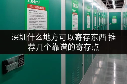深圳什么地方可以寄存东西 推荐几个靠谱的寄存点 深圳什么地方可以寄存东西 推荐几个靠谱的寄存点