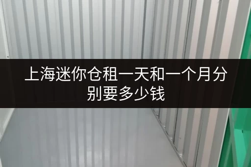 上海迷你仓租一天和一个月分别要多少钱