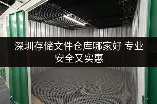 深圳存储文件仓库哪家好 专业安全又实惠