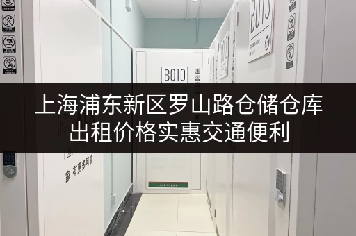 上海浦东新区罗山路仓储仓库出租价格实惠交通便利
