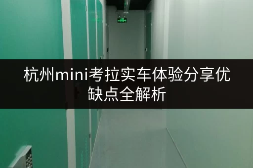 杭州mini考拉实车体验分享优缺点全解析