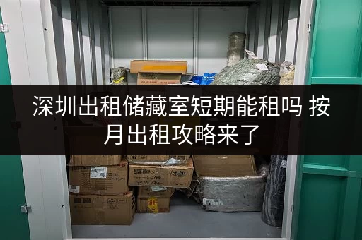 深圳出租储藏室短期能租吗 按月出租攻略来了 深圳出租储藏室短期能租吗 按月出租攻略来了