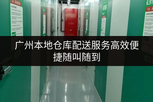 广州本地仓库配送服务高效便捷随叫随到
