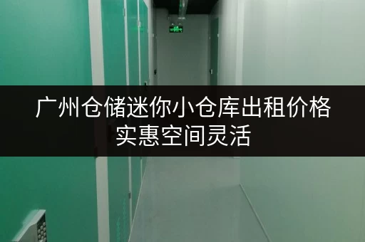 广州仓储迷你小仓库出租价格实惠空间灵活