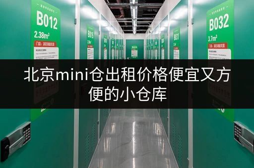 北京mini仓出租价格便宜又方便的小仓库