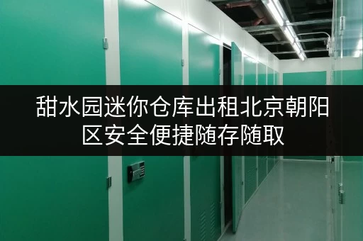 甜水园迷你仓库出租北京朝阳区安全便捷随存随取