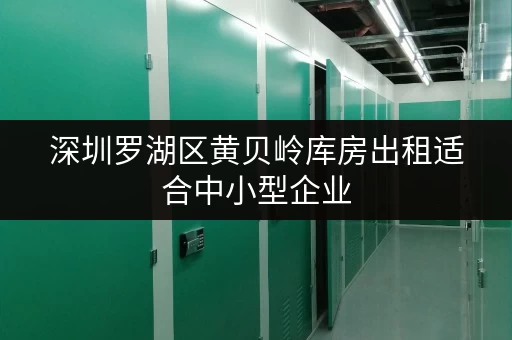 深圳罗湖区黄贝岭库房出租适合中小型企业