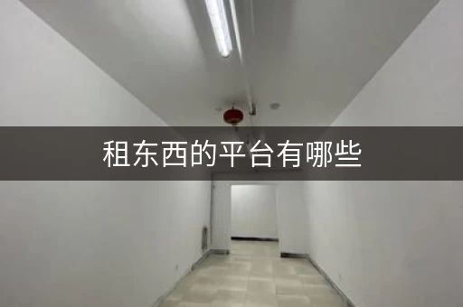 租东西的平台有哪些，租东西在哪租