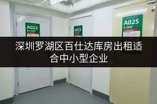深圳罗湖区百仕达库房出租适合中小型企业 深圳罗湖区百仕达库房出租适合中小型企业