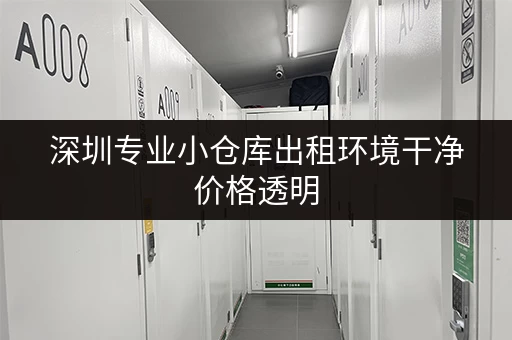 深圳专业小仓库出租环境干净价格透明 深圳专业小仓库出租环境干净价格透明