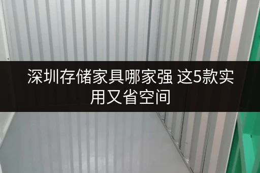 深圳存储家具哪家强 这5款实用又省空间