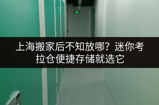上海搬家后不知放哪？迷你考拉仓便捷存储就选它