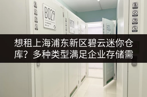想租上海浦东新区碧云迷你仓库?多种类型满足企业存储需求 想租上海浦东新区碧云迷你仓库?多种类型满足企业存储需求