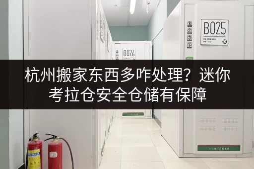 杭州搬家东西多咋处理？迷你考拉仓安全仓储有保障