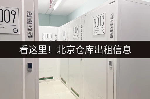 看这里！北京仓库出租信息，安全便捷仓储服务等你享