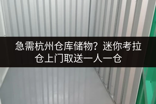 急需杭州仓库储物？迷你考拉仓上门取送一人一仓