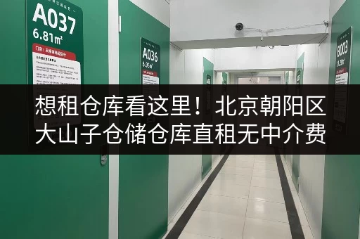 想租仓库看这里！北京朝阳区大山子仓储仓库直租无中介费