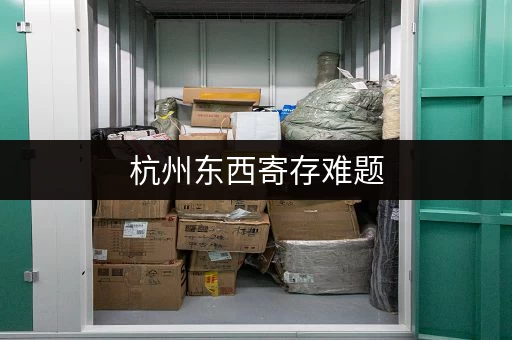 杭州东西寄存难题，迷你考拉仓专业方案轻松解决