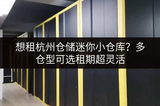 想租杭州仓储迷你小仓库？多仓型可选租期超灵活